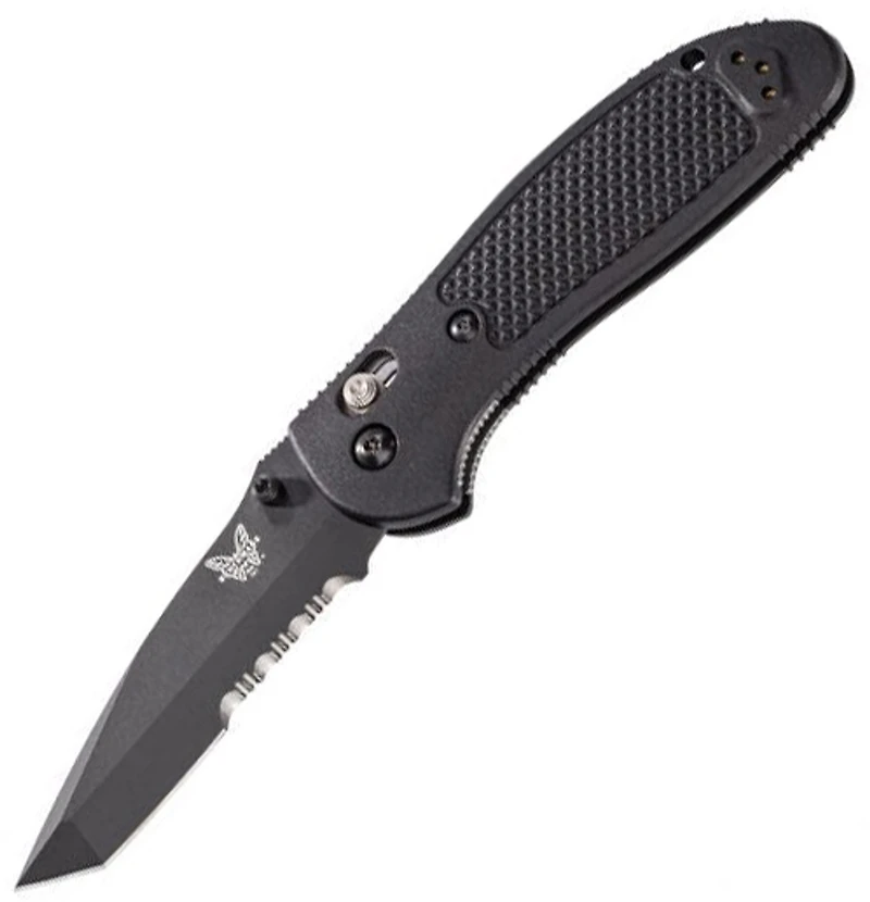 Benchmade Griptilian Pardue Folding Knife AXIS Lock Black Nylon [3.45" Black S30V] 553SBK-S30V