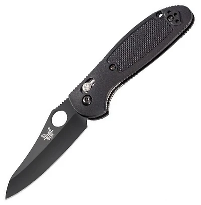 Benchmade Mini Griptilian Pardue Folding Knife AXIS Lock Black Nylon [2.91" Black S30V] 555BK-S30V