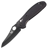 Benchmade Mini Griptilian Pardue Folding Knife AXIS Lock Black Nylon [2.91" Black S30V] 555BK-S30V