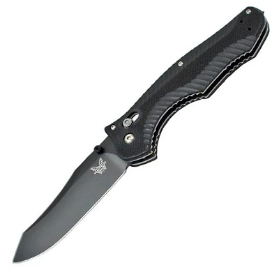 Benchmade Contego 810 Osborne Folding Knife AXIS Lock Black G-10 [3.98" Black M4] 810BK
