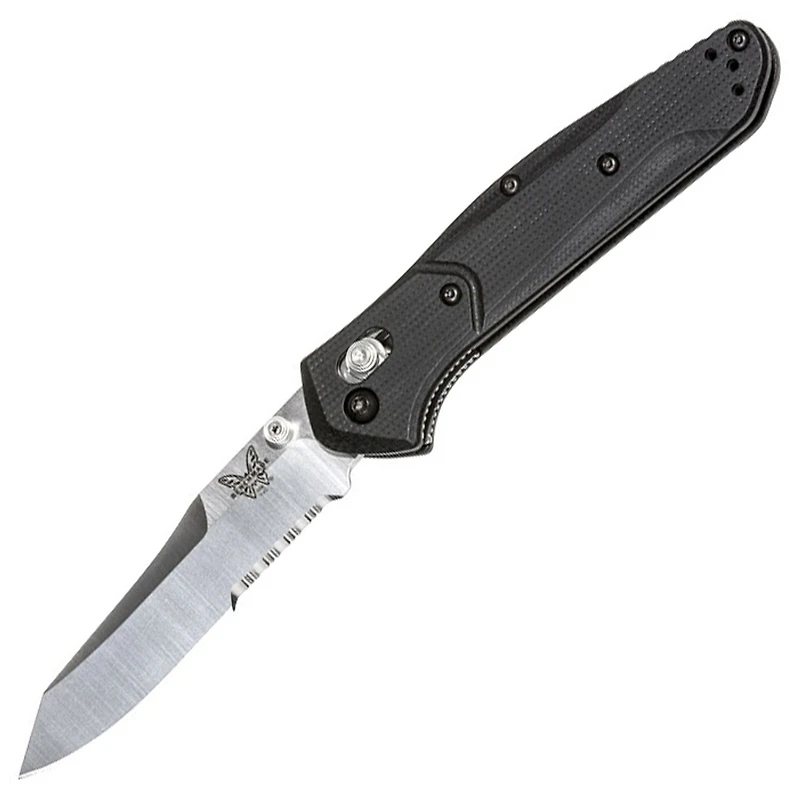 Benchmade 940 Osborne Folding Knife AXIS Lock Black G-10 [3.40" Satin S30V] 940S-2