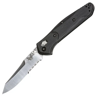 Benchmade 940 Osborne Folding Knife AXIS Lock Black G-10 [3.40" Satin S30V] 940S-2