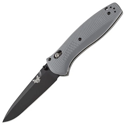 Benchmade Barrage Osborne Folding Knife AXIS Assisted Gray G-10 [3.60" Black S30V] 580BK-2