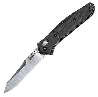 Benchmade 940 Osborne Folding Knife AXIS Lock Black G-10 [3.40" Satin S30V] 940-2