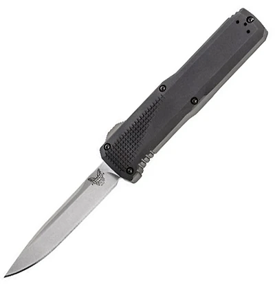 Benchmade Phaeton Double Action OTF Automatic Black Aluminum [3.45" Satin S3OV] 4600