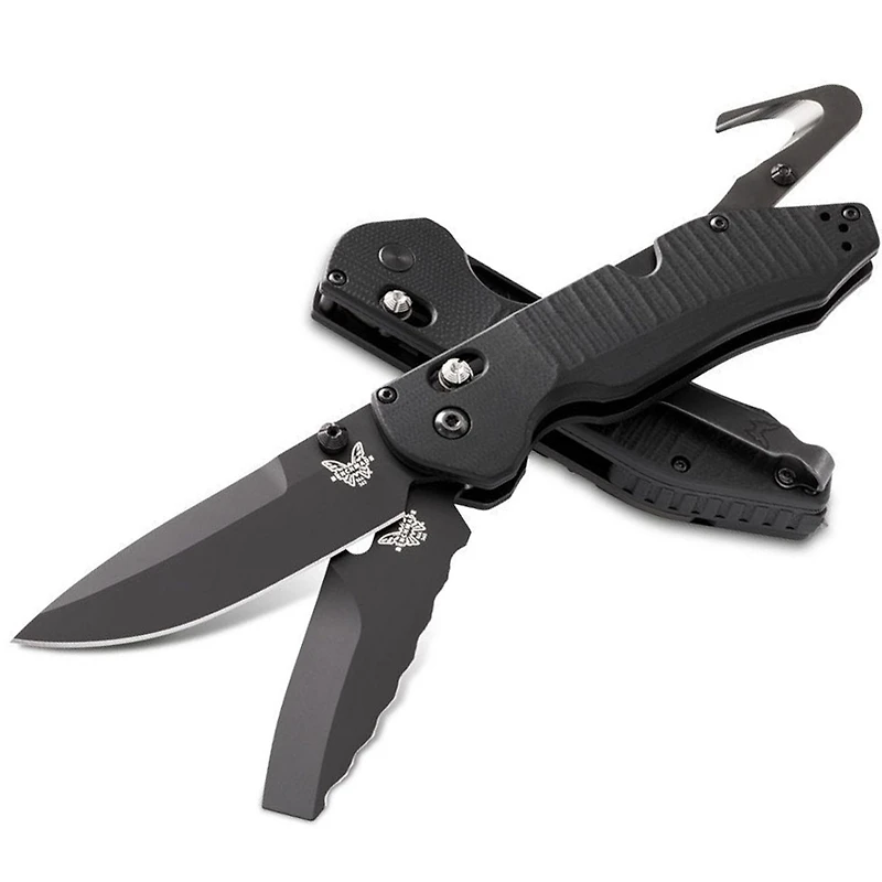 Benchmade Outlast Folding Knife Option Lock Black G-10 [3.59" Black S30V] 365BK