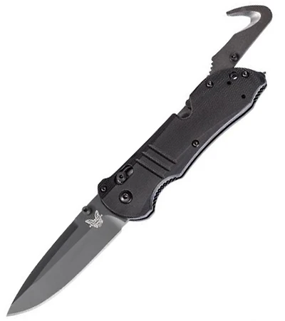 Benchmade Triage Folding Knife AXIS Lock Black G-10 [3.48" Black S30V] 917BK