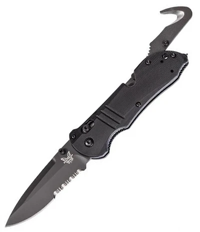 Benchmade Triage Folding Knife AXIS Lock Black G-10 [3.48" Black S30V] 917SBK