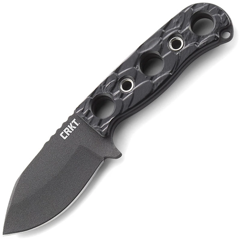 CRKT Pangolin Fixed Blade Knife Black GFN [2.98" Black Stonewash 8Cr13MoV] Drop Point 2790