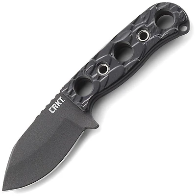 CRKT Pangolin Fixed Blade Knife Black GFN [2.98" Black Stonewash 8Cr13MoV] Drop Point 2790