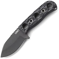 CRKT Pangolin Fixed Blade Knife Black GFN [2.98" Black Stonewash 8Cr13MoV] Drop Point 2790