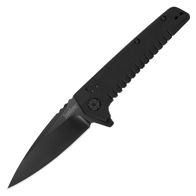 Kershaw Fatback Spring Assisted Knife Black GFN [3.50" Black 8Cr13MoV] 1935