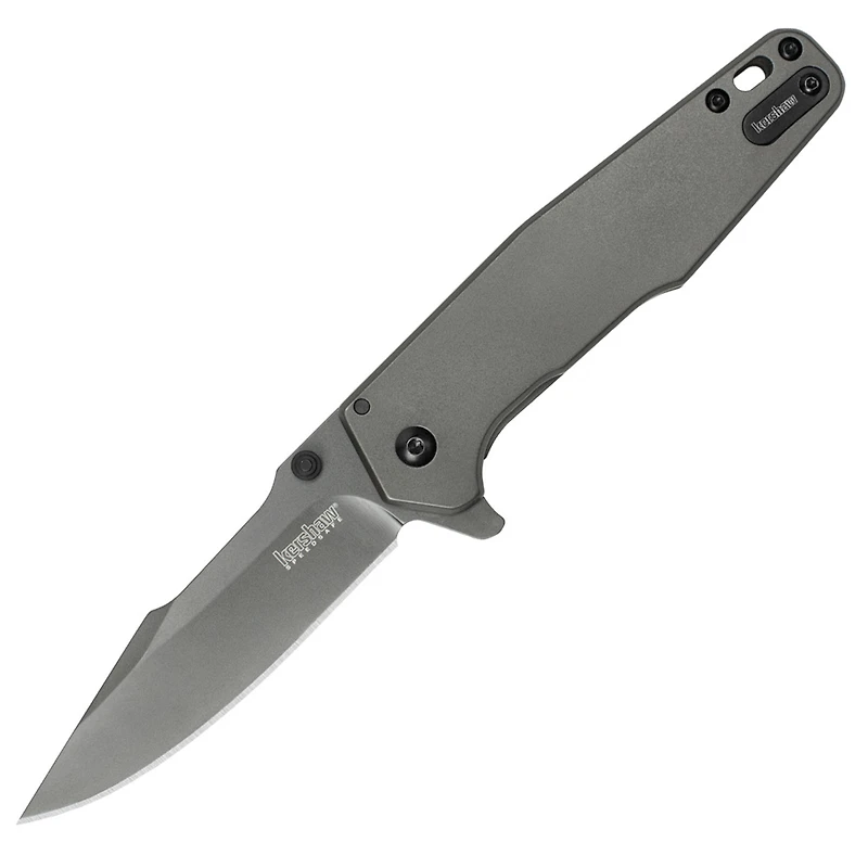 Kershaw Ferrite Spring Assisted Knife Gray Stainless Steel [3.25" Gray 8Cr13MoV] Spear Point 1557TI