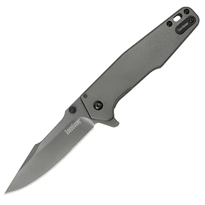 Kershaw Ferrite Spring Assisted Knife Gray Stainless Steel [3.25" Gray 8Cr13MoV] Spear Point 1557TI
