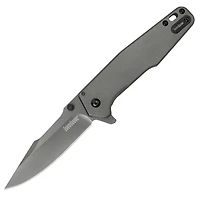 Kershaw Ferrite Spring Assisted Knife Gray Stainless Steel [3.25" Gray 8Cr13MoV] Spear Point 1557TI
