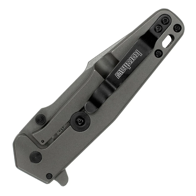 Kershaw Ferrite Spring Assisted Knife Gray Stainless Steel [3.25" Gray 8Cr13MoV] Spear Point 1557TI