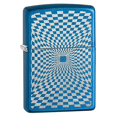 Sapphire Optical Squares Zippo