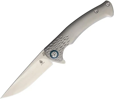 Kizer Sealion Manual Knife Frame Lock Gray Titanium [3.375" Satin S35VN] Drop Point Ki4509