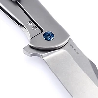 Kizer Ursa Minor Manual Knife Frame Lock Gray Titanium [3.125" Stonewash S35VN] Clip Point Ki3472