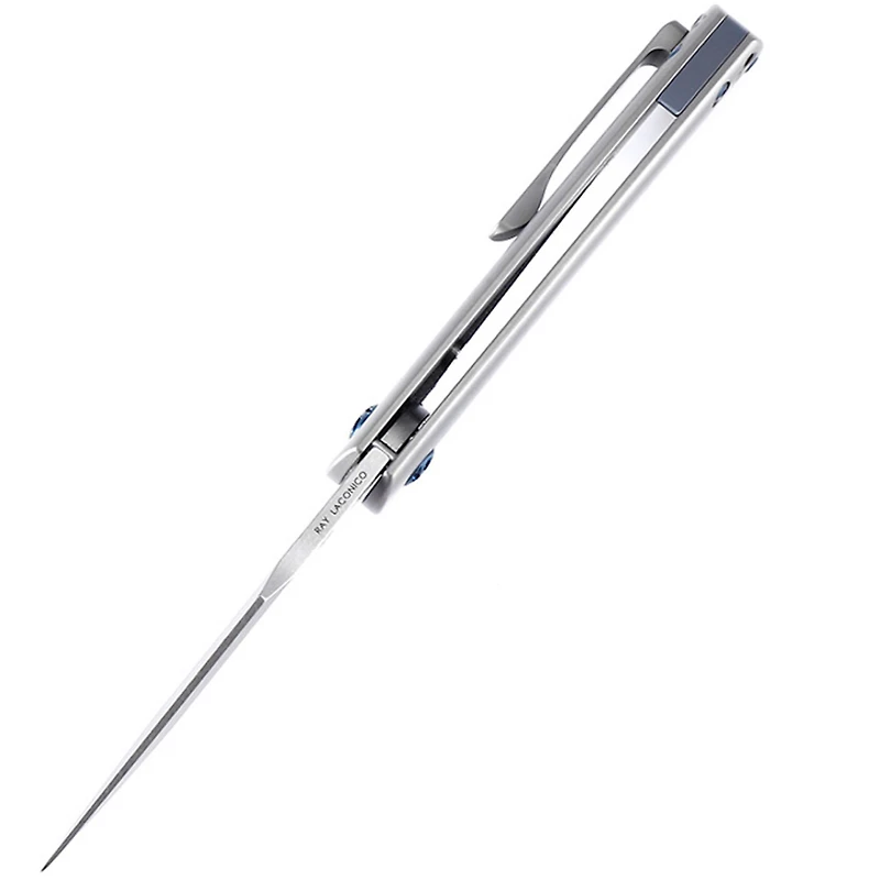 Kizer Ursa Minor Manual Knife Frame Lock Gray Titanium [3.125" Stonewash S35VN] Clip Point Ki3472