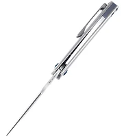 Kizer Ursa Minor Manual Knife Frame Lock Gray Titanium [3.125" Stonewash S35VN] Clip Point Ki3472