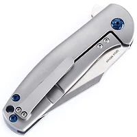Kizer Ursa Minor Manual Knife Frame Lock Gray Titanium [3.125" Stonewash S35VN] Clip Point Ki3472