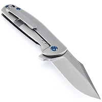 Kizer Ursa Minor Manual Knife Frame Lock Gray Titanium [3.125" Stonewash S35VN] Clip Point Ki3472