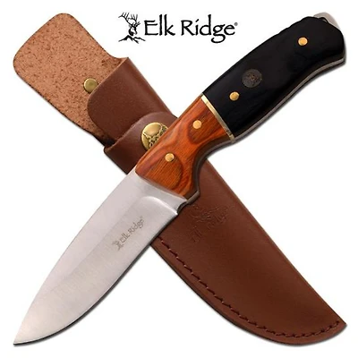 Elk Ridge Polish BK/Pakkawood Fixed Blade 8.75"