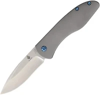 Kizer Velox 2 Manual Knife Frame Lock Gray Titanium [3.375" Stonewash S35VN] Drop Point Ki4478