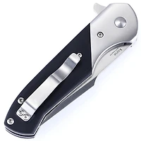 Kizer Vanguard Series Kane Manual Knife Liner Lock Black G-10 [3.50" Stonewash VG-10] Clip Point V4467A1