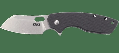 CRKT Pilar Manual Knife Frame Lock Black G-10 [2.625" Plain Satin] Sheepsfoot 5315G