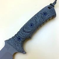 CRK Pacific Fixed Blade Knife Gray Micarta [6.00" Black Plain] Clip Point