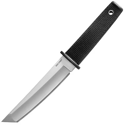 Cold Steel Kobun Fixed Blade Knife Black Kraton [5.50" Plain Black] Tanto CS17T
