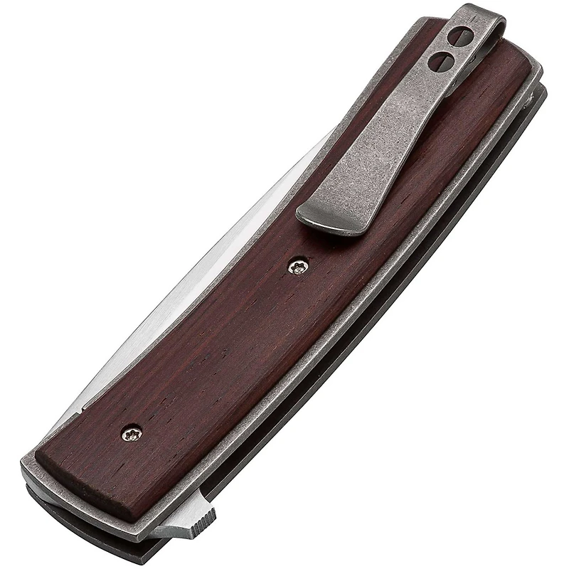 Boker Plus FR Manual Knife Wood Cocobolo [2.875" Plain Satin] Drop Point 01BO744