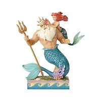Disney Little Mermaid Ariel & King Triton Statue Jim Shore