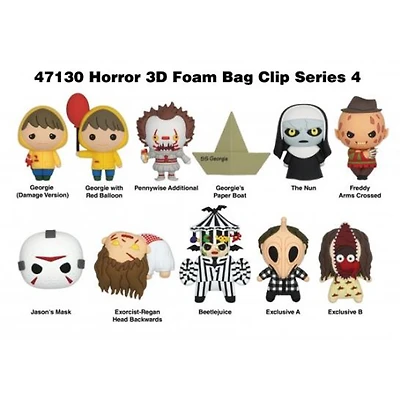 Horror (Series 4) 3D Foam Bag Clip [1 Random Bag]