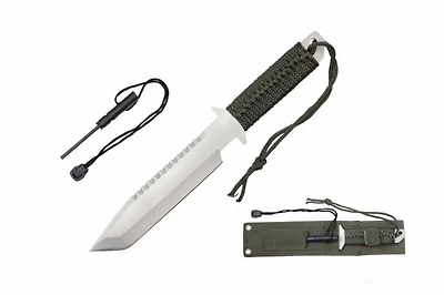 Fixed Blade w/ Firestarter Hunting Knife (10.75")