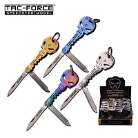 Tac Force Skull Key Knife (Assorted)