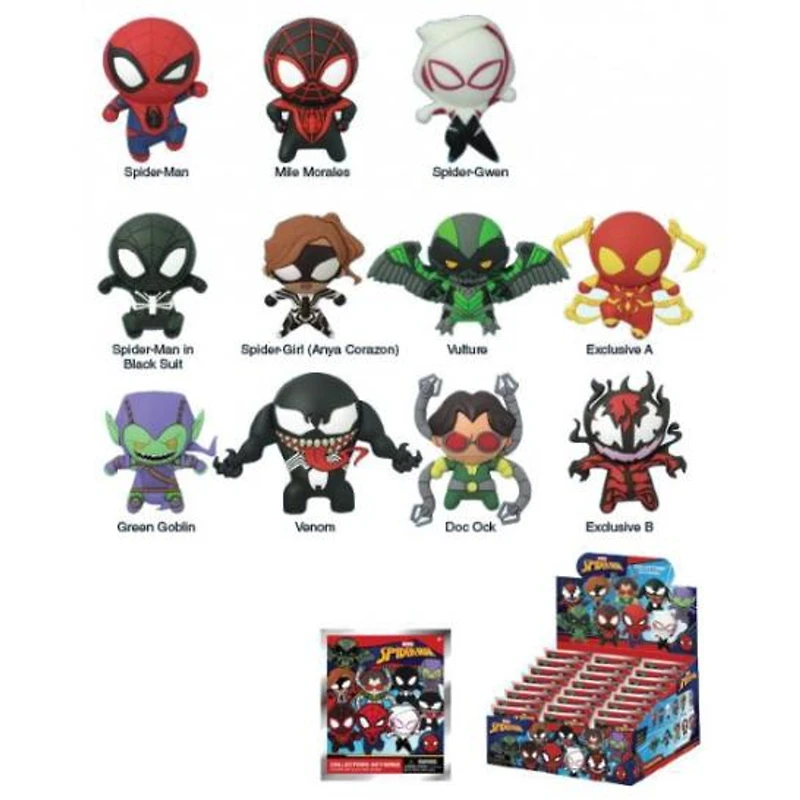 Spider Man Classic 3D Foam Bag Clip [1 Random Bag]