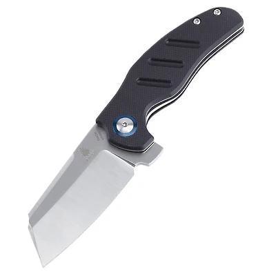 Kizer Vanguard Series Mini C01C Manual Knife Black G-10 [2.63" Satin 154CM] Sheepsfoot V3488C1