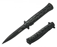 S-Tec BK Stiletto A/O Pocket Knife (All Black)