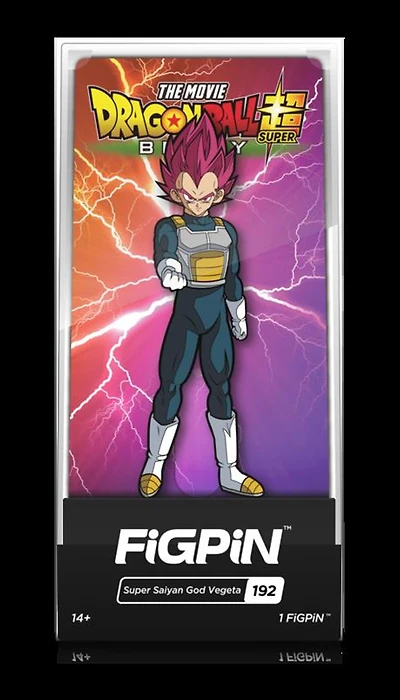 Dragon Ball Super Saiyan God Vegeta FiGPiN #192 Enamel Pin