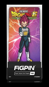 Dragon Ball Super Saiyan God Vegeta FiGPiN #192 Enamel Pin
