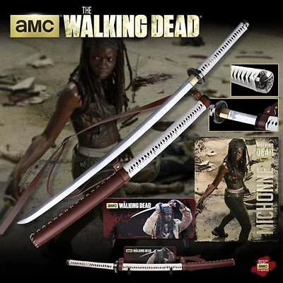 Walking Dead Katana w/ Stand (Official License) Hand Forged Blade