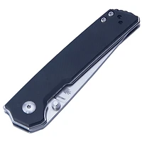 Kizer Vanguard Series Mini Domin Manual Knife Liner Lock Black G-10 [2.875" Stonewash Bohler N690] Drop Point V3516N1