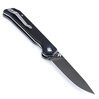 Kizer Vanguard Series Begleiter Manual Knife Liner Lock Black G-10 [3.50" Gray VG-10] Drop Point V4458A1