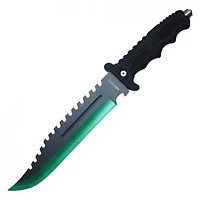 Hunting Knife (GREEN) Two Tone 13.5"