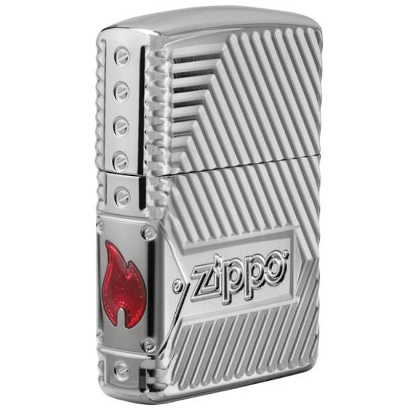 Armor 360 - Bolted 2.0 Multicut Epoxy Inlay Zippo