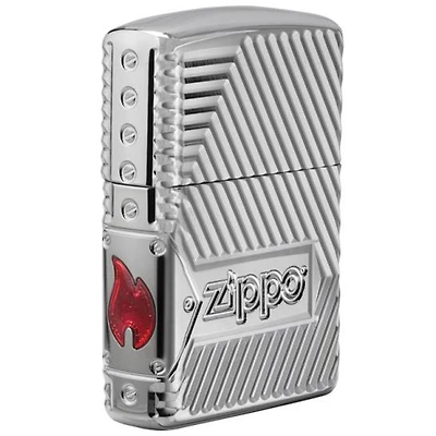 Armor 360 - Bolted 2.0 Multicut Epoxy Inlay Zippo