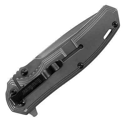 Kershaw Fringe Spring Assisted Knife Gray Carbon Fiber/Stainless Steel [3.00" Gray 8Cr13MoV] 8310